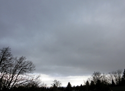 Cloud classification: A dark monotonous low deck of stratus clouds. Courtesy and Copyright Jim Cane, Photographer