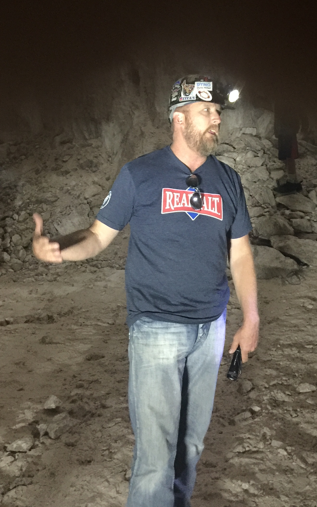 Kyle Bosshardt Explains the Origins of the Redmond Minerals Mine June 2018 Courtesy & © Lyle Bingham