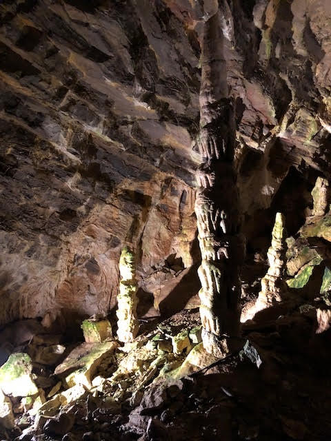 Stalagmites in Minnetonka Cave, St Charles Canyon, West of Bear Lake, Courtesy & Copyright Mary Heers, Photographer