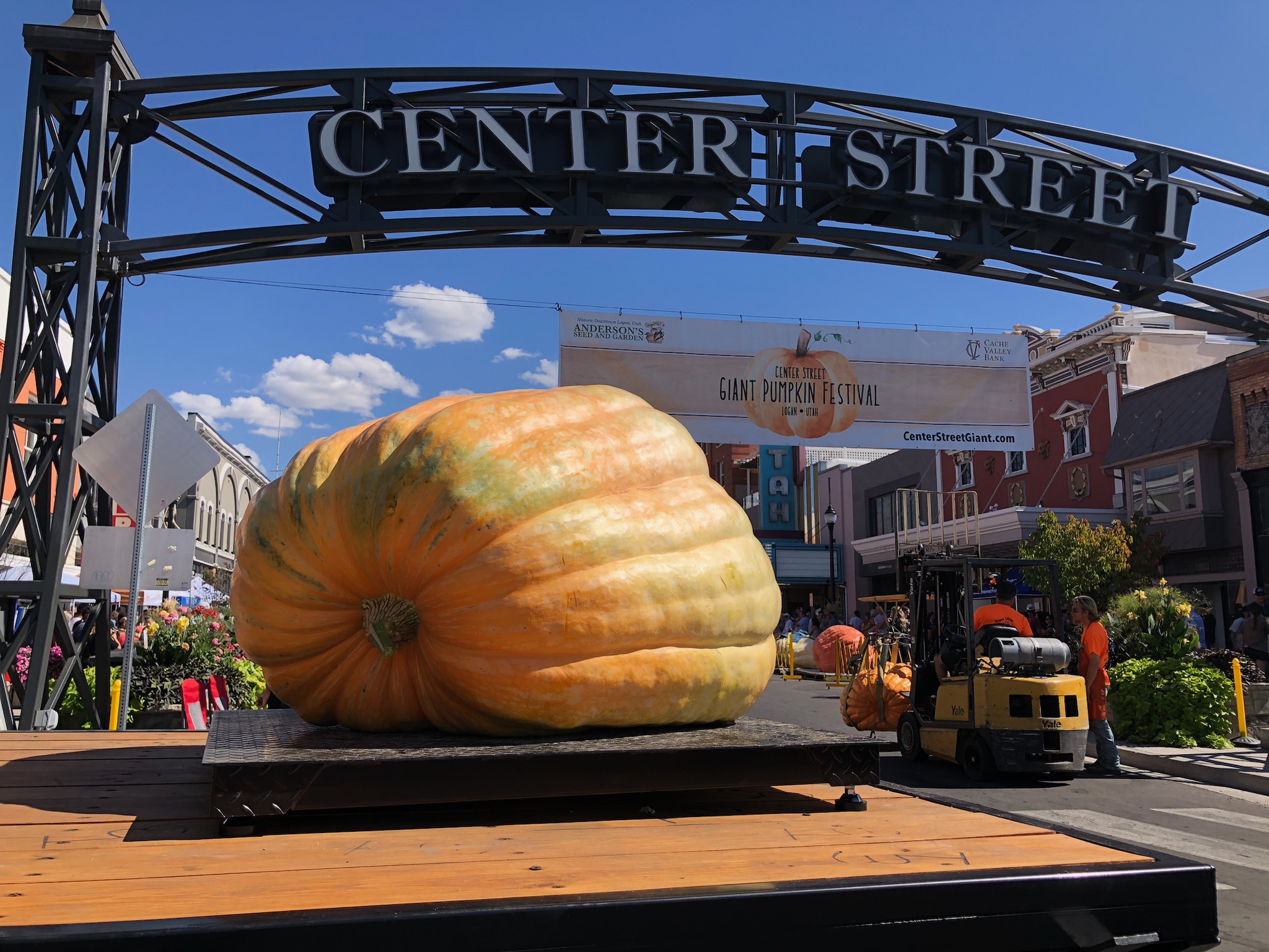 Pumpkin on Center Street - Daybreak UT Courtesy & Copyright Mary Heers, Photographer