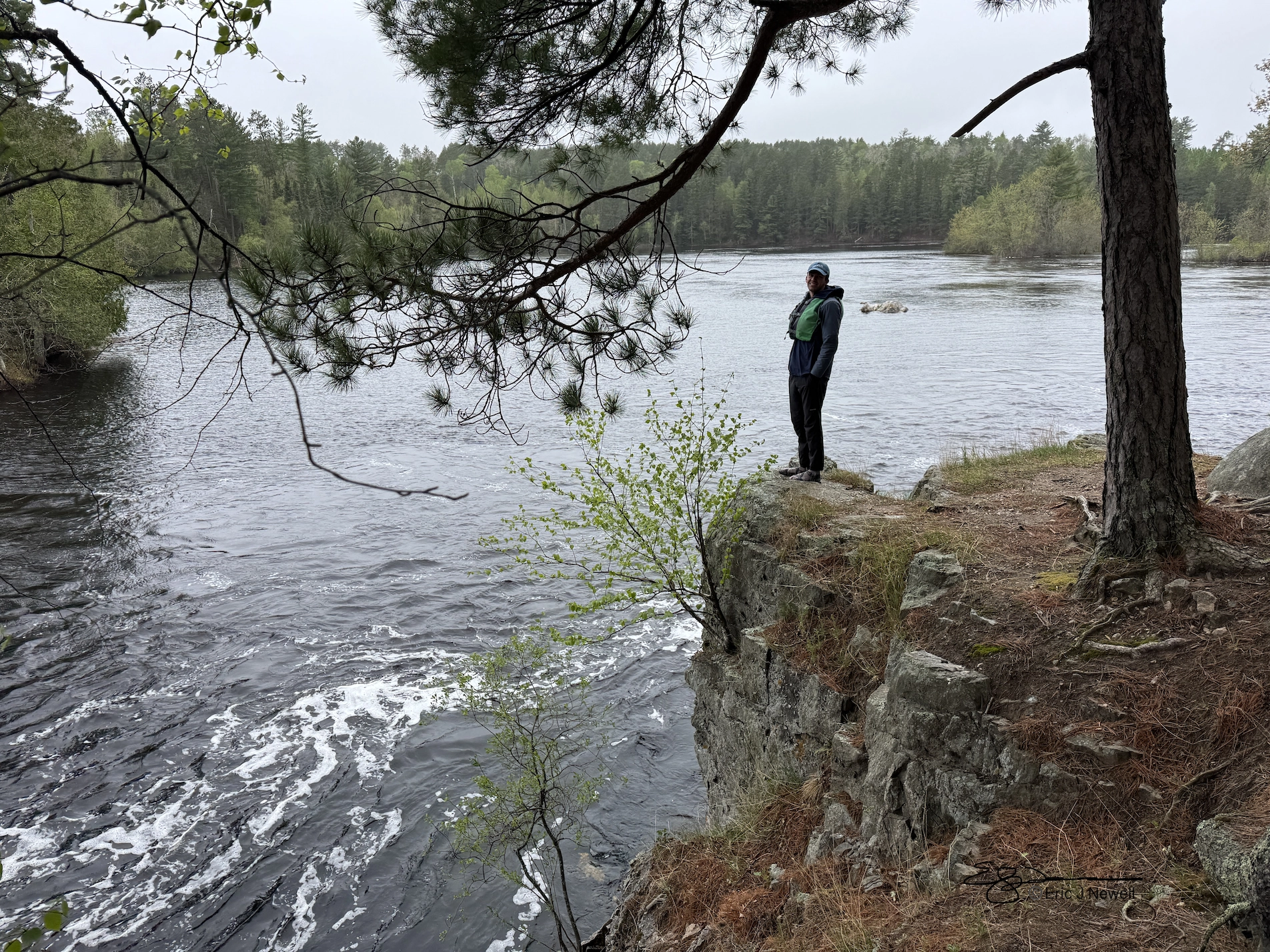 Click for a larger view in a new tab or window Eric views rapids Courtesy & Copyright Eric Newell